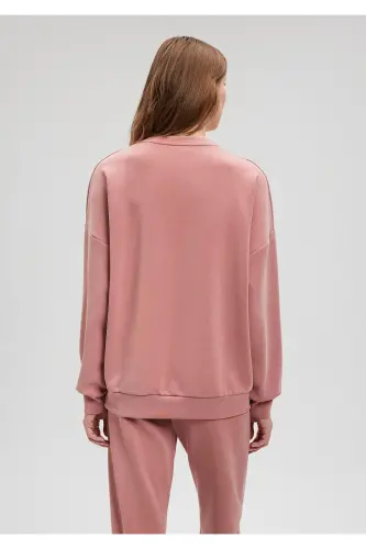 Soft-Premium (TENCEL™) Modal Karışımlı Pembe Sweatshirt 168837-71072 - Pembe-71072 - 4