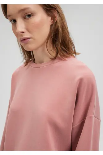 Soft-Premium (TENCEL™) Modal Karışımlı Pembe Sweatshirt 168837-71072 - Pembe-71072 - 5