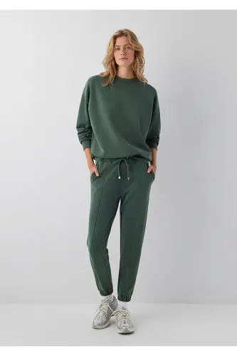 Soft-Premium (TENCEL™) Modal Karışımlı Yeşil Sweatshirt 168837-80684 - Yeşil - 1