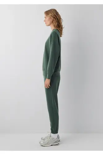 Soft-Premium (TENCEL™) Modal Karışımlı Yeşil Sweatshirt 168837-80684 - Yeşil - 4