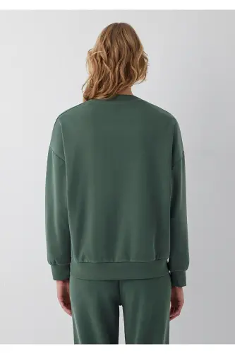 Soft-Premium (TENCEL™) Modal Karışımlı Yeşil Sweatshirt 168837-80684 - Yeşil - 5