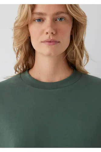 Soft-Premium (TENCEL™) Modal Karışımlı Yeşil Sweatshirt 168837-80684 - Yeşil - 6