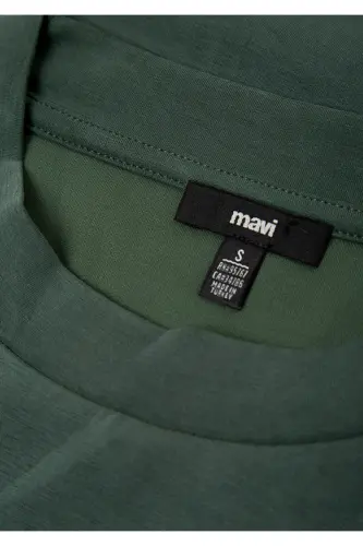 Soft-Premium (TENCEL™) Modal Karışımlı Yeşil Sweatshirt 168837-80684 - Yeşil - 7