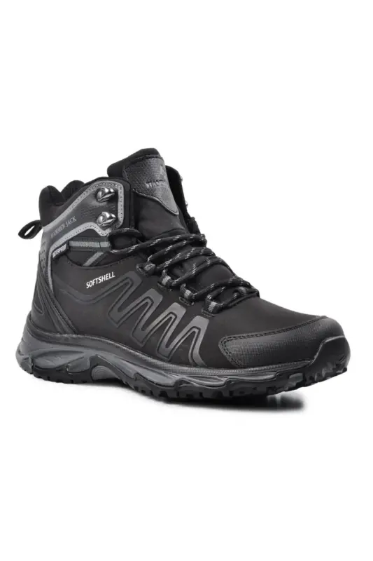 Soft Shell Faron Unisex Suv o'tkazmaydigan Qora Bot Oyoq Kiyim-Qora - 2