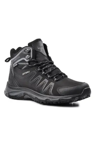 Soft Shell Faron Unisex Waterproof Black Boot Shoe-Black - HAMMER JACK (1)