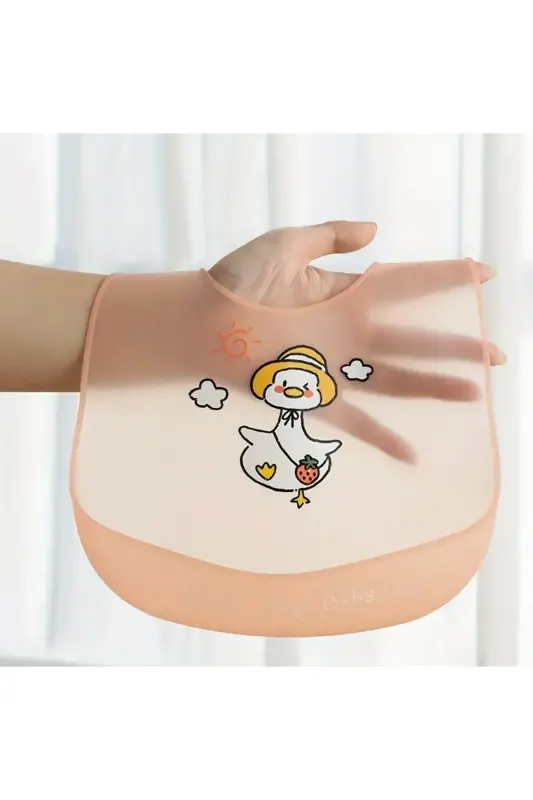Soft Silicon Ultra Light Baby Bib - Duck - OFFIEZY PRATIK ORTAK