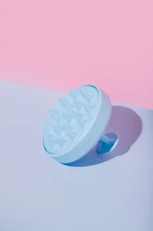 Soft Silicone Shower Brush Hair Washing & Scalp Massage Brush-blue - HOITO