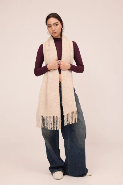 Soft Textured Basic Shawl SHAWL12-A7 - 3