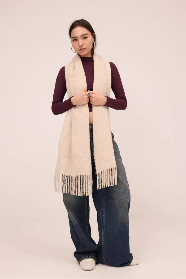 Soft Textured Basic Shawl SHAWL12-A7 - 3