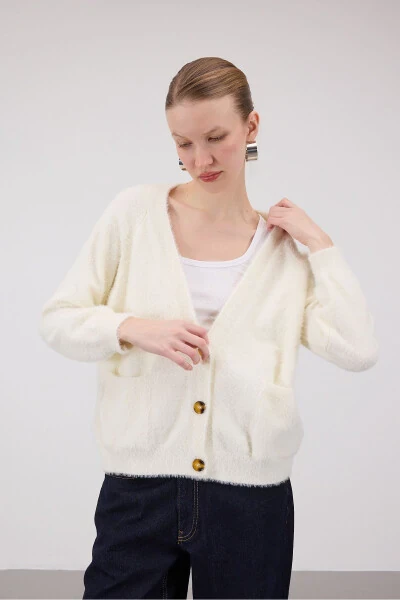Soft Textured Button Cardigan H3375-B8 - ADDAX (1)