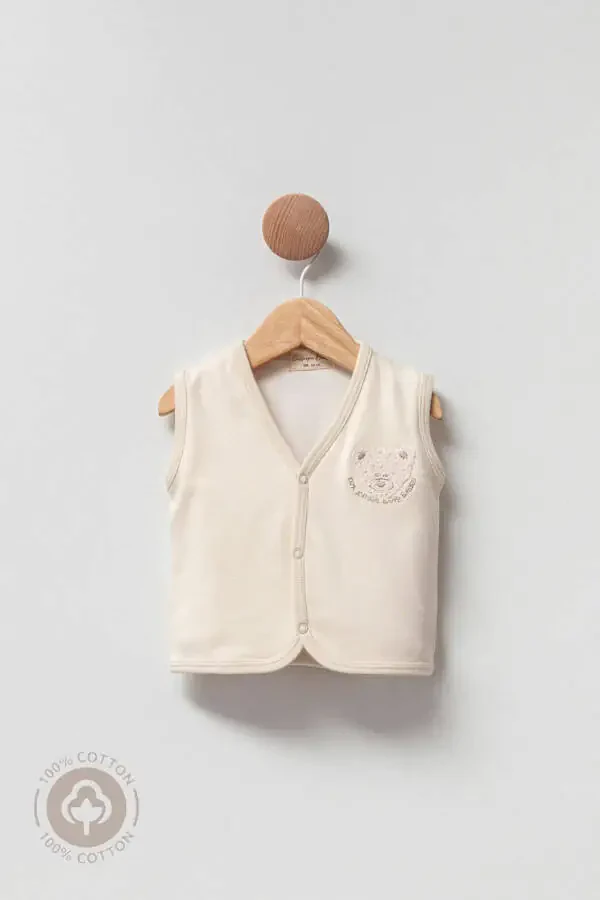 Soft Touch Vest, 100% organic cotton, unisex baby 3-6-9-12 months (12 MONTHS) - 1
