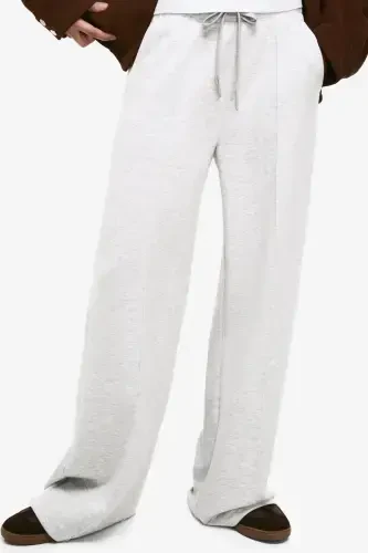 Soft wide leg pants - Grey - 4