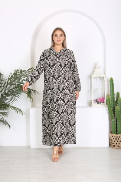 Soft woven viscose cotton blend relaxed fit Dress - 2