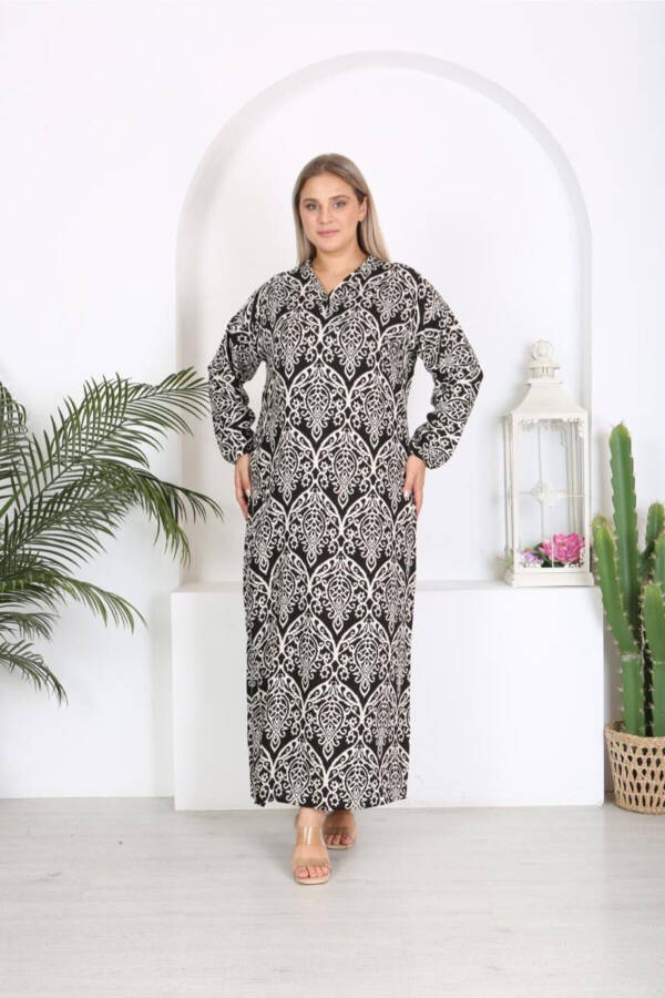 Soft woven viscose cotton blend relaxed fit Dress - 3