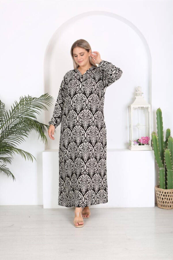 Soft woven viscose cotton blend relaxed fit Dress - 7