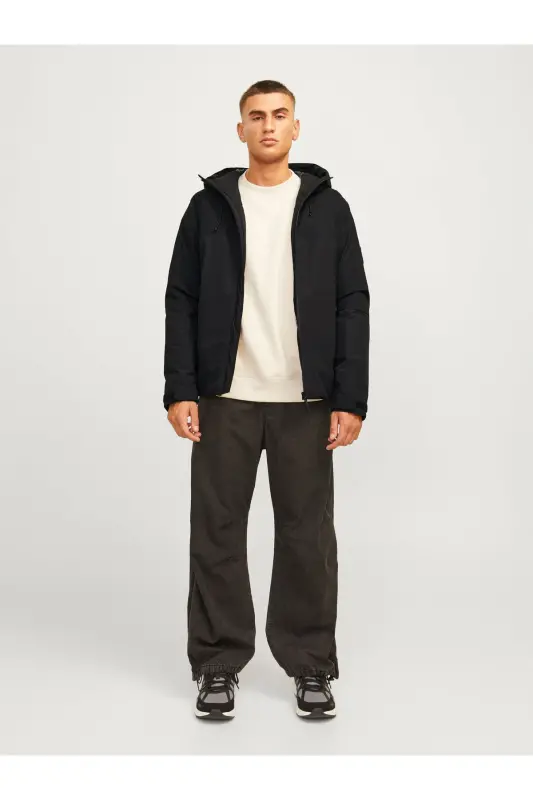 Softshell Jacket Cold-Proof Black Men's Jacket - Black Blanco - 4
