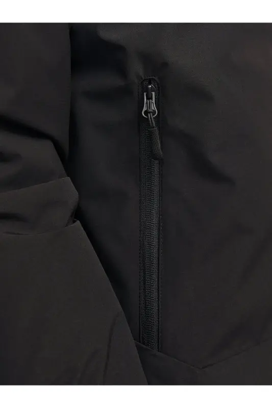 Softshell Jacket Sovuq o'tkazmaydigan Qora Erkaklar Kurtkasi - Qora Blanco - 6