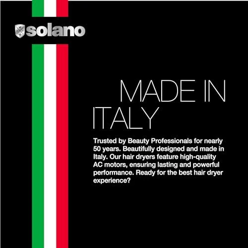 Solano Moda Dryer 1750 W High Performance Drying MET Certified - 18