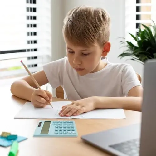 Solar Calculator,Mini Calculator Basic Calculators School for Students Pocket Calculators Blue Office Gadgets Office Supplies for Women Men - 5