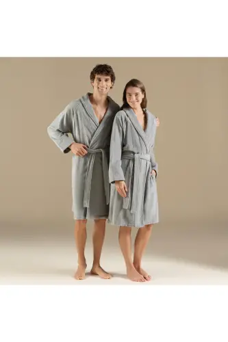 Solıd Bambu Unısex Bornoz - STD - 1