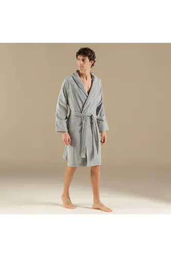 Solıd Bambu Unısex Bornoz - STD - 5