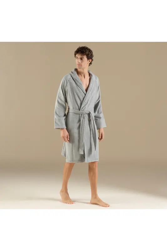 Solıd Bambu Unısex Bornoz - STD - 5