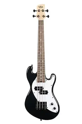 Solid Body 4-String Black Fretted U•BASS® - KALA BRAND MUSIC CO. (1)