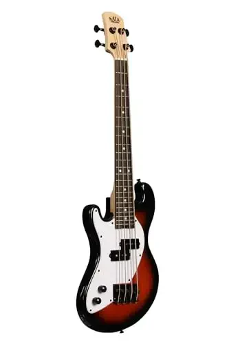 Solid Body 4-String Tobacco Burst Fretted U•BASS® Left-Handed - KALA BRAND MUSIC CO.