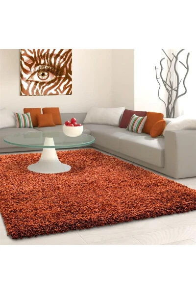 Solid Color Cream Soft Fur Plush Shaggy Rug Living Room Sitting Room Runner Kitchen Rug - 11