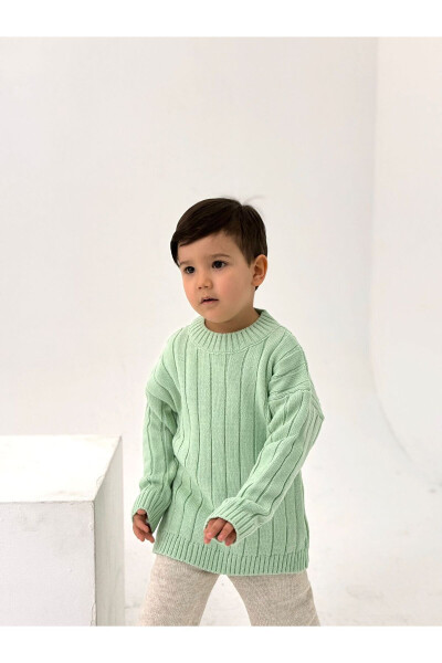 Solid Green Knitted Thick Cable Baby/Child Knit Sweater (Please Specify Full Age) - EYC BABY (1)