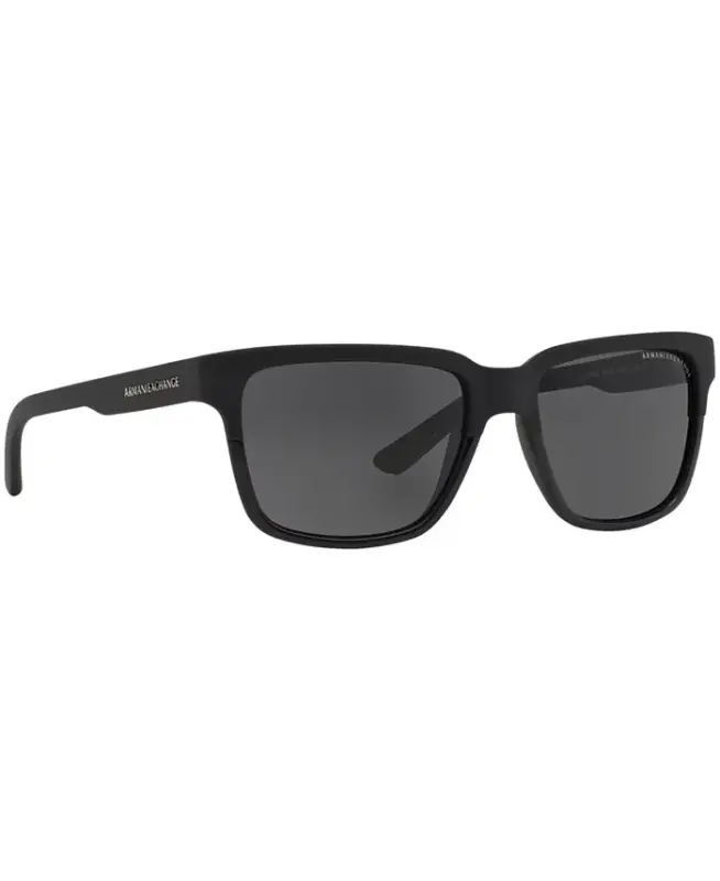 Солнцезащитные очки AX Armani Exchange AX4026S-Черный матовый / Серый - 3