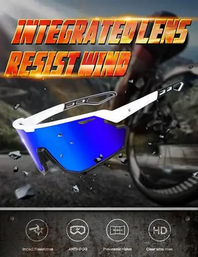 Солнцезащитные очки BIRCEN для бейсбола для мужчин и женщин - защита от ультрафиолета UV400, спортивные очки для велосипеда, бега, MTB, гольфа, софтбола - 4