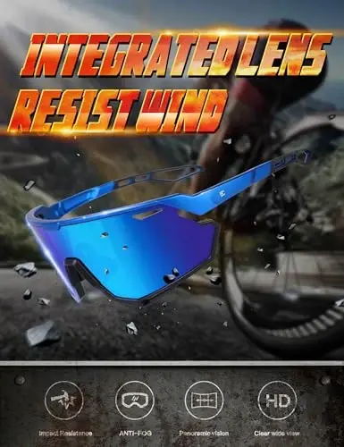 Солнцезащитные очки для бейсбола BIRCEN для мужчин и женщин - защита от УФ400, велосипедные очки, спортивные очки для бега, MTB, гольфа, софтбола - 5