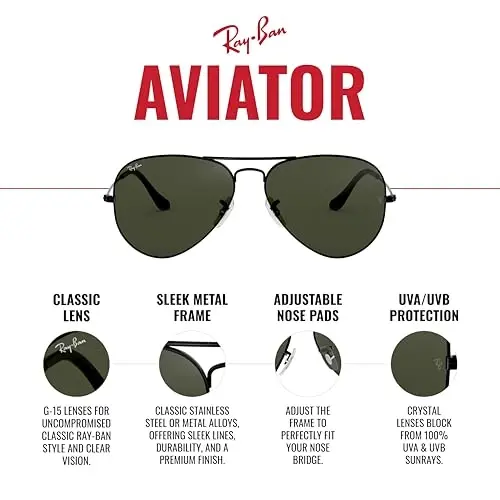 Солнцезащитные очки Ray-Ban RB3025 Classic Aviator - 4
