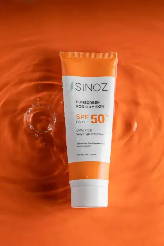 Солнцезащитный крем для лица Sinoz SPF50+ / PA++++ с осветляющим эффектом для жирной кожи - 3