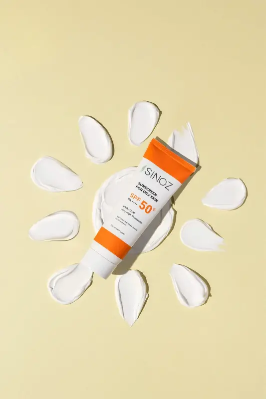 Солнцезащитный крем для лица Sinoz SPF50+ / PA++++ с осветляющим эффектом для жирной кожи - 6