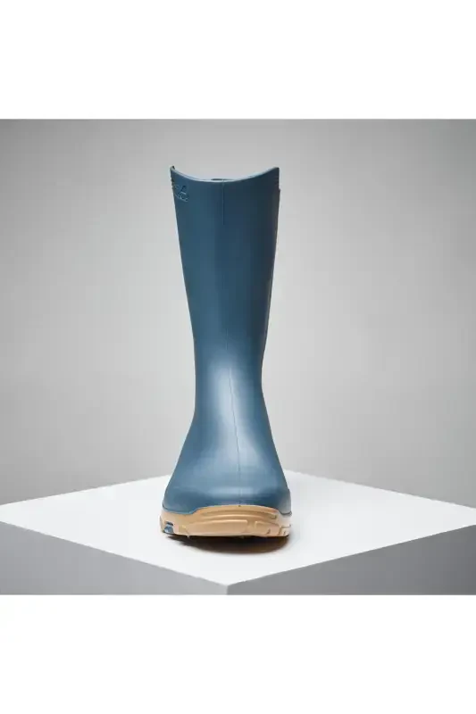 Solognac Women's Short Rain Boots - Blue - Hunting and Nature Observation - 100-Blue - 2