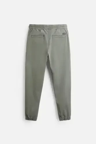 SOLUK EFEKTLİ JOGGER BEL PANTOLON-Haki - 7
