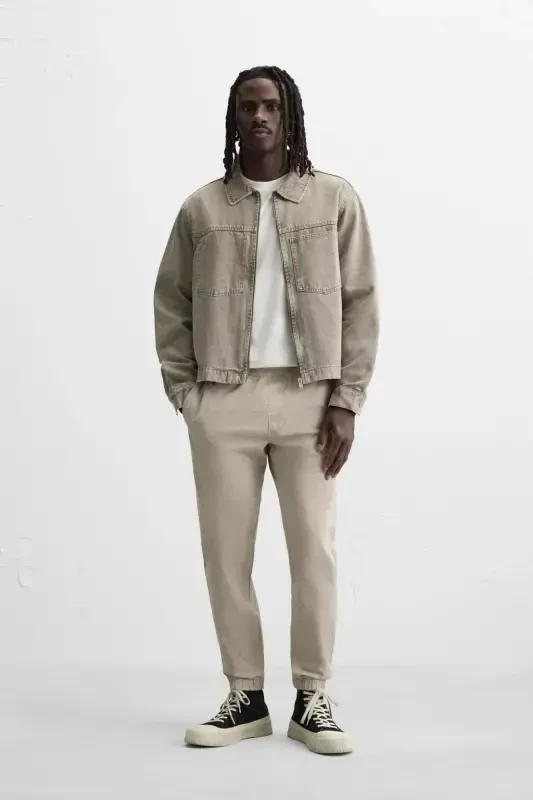 SOLUQ EFEKTLI JOGGER BEL PANTOLON-sarımsı kahverengi - 1