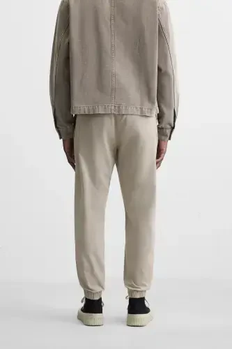 SOLUQ EFEKTLI JOGGER BEL PANTOLON-sarımsı kahverengi - 3