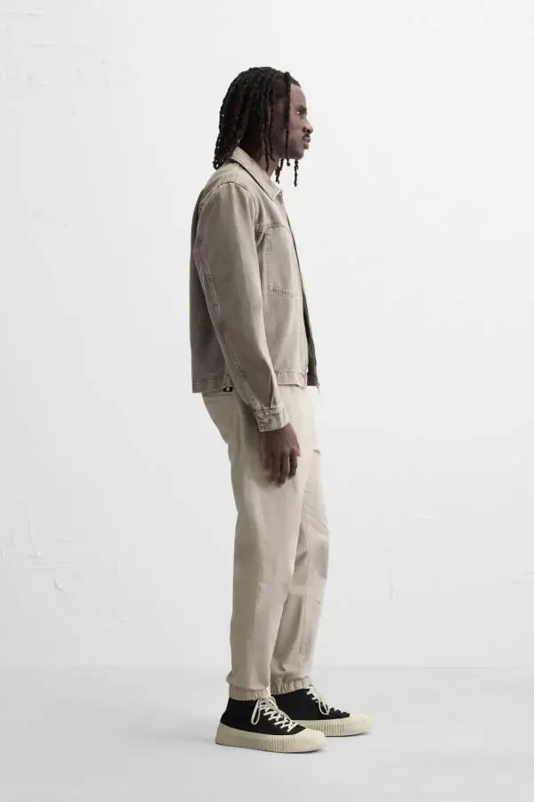 SOLUQ ​​EFFEKTLI JOGGER BEL ​​SHIM-sarg'ish jigarrang - 4