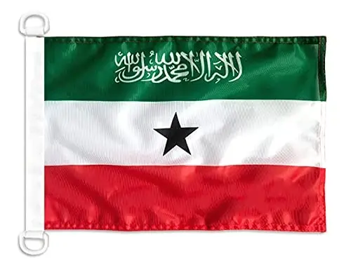 Somaliland NAUTICAL Flag 18'' x 12'' - Somaliland flags 30 x 45 cm. - Banner 12x18 in for boat - AZ FLAG 