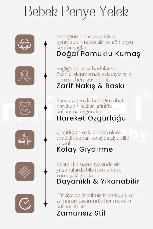 Somon rangli, 3-6-9 oylik chaqaloqlar uchun 2 dona paxta bolalar yelek. Ayiq tikilgan, organik paxta. - 7