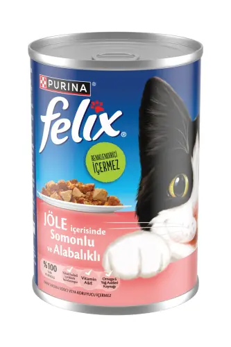 Somon Ve Alabalık Kedi Yaş Mama Konserve 400 gr - 5