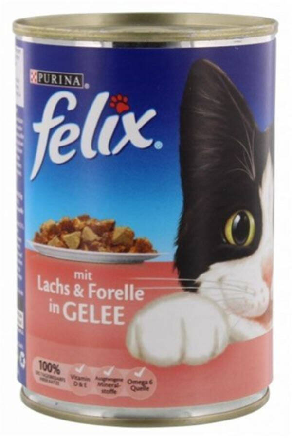 Somon Ve Alabalık Kedi Yaş Mama Konserve 400 gr - 1