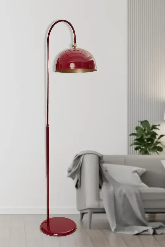 Sonart Floor Lamp Bordeaux Metal Design Luxury Floor Lighting-Yellow Paint - 1