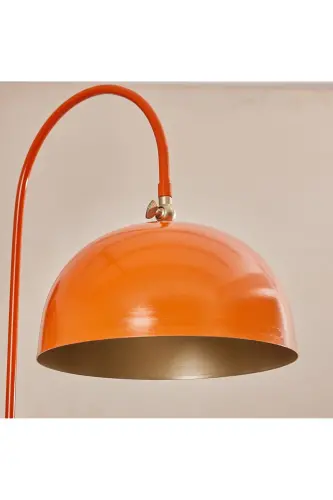 Sonart Floor Lamp Orange Metal Design Luxury Floor Lighting-Yellow Paint - LUZARANA (1)