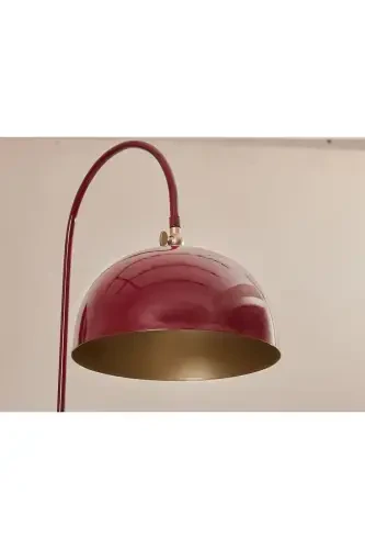 Sonart Lambader Bordo Metal Tasarım Lüx Yerden Aydınlatma-Sarı Boya - 2