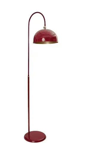 Sonart Lambader Bordo Metal Tasarım Lüx Yerden Aydınlatma-Sarı Boya - 3