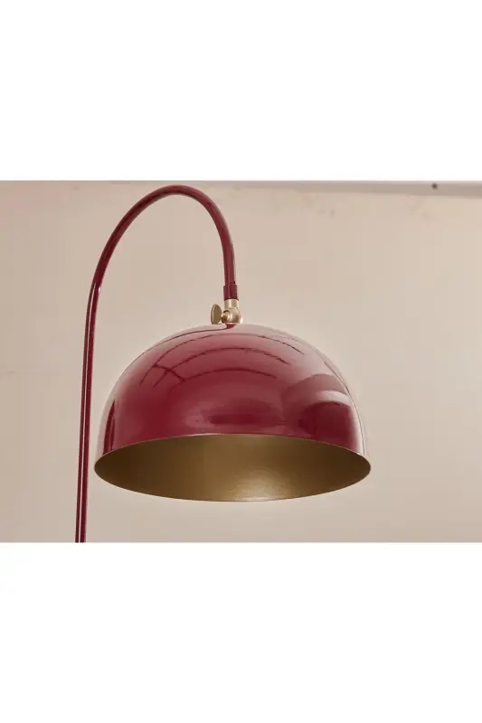 Sonart Lambader Bordo Metal Tasarım Lüx Yerden Aydınlatma - Sarı Boya-3162 - 2